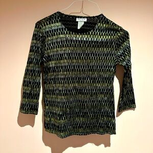 Nicola vintage 90s metallic top